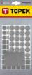 Adhesive felt pads set, grey, 106 pcs