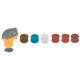 Accessory set for mini polisher 04-604 6 pcs