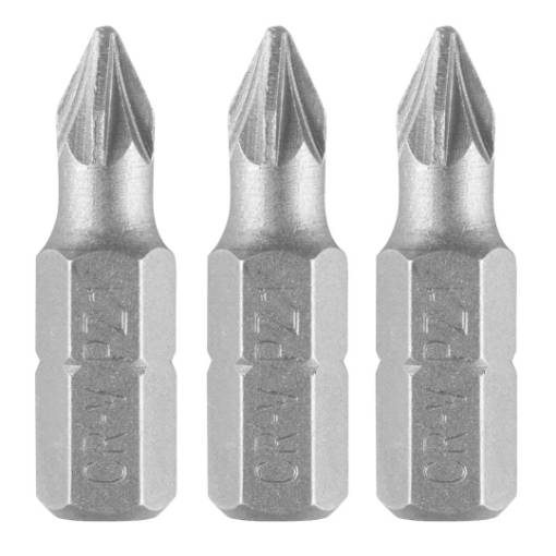 Bits PZ1 x 25 mm, 3 pcs
