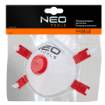Dust protection half-mask, FFP3 with valve and silicone sealing inside, 3 pcs
