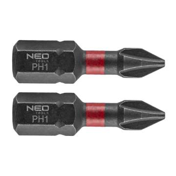 Impact bits PH1 x 25 mm, 2 pcs.