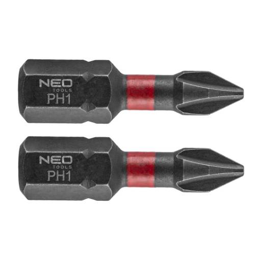 Impact bits PH1 x 25 mm, 2 pcs.