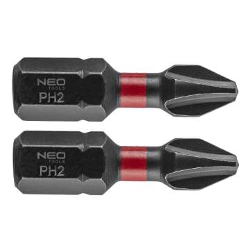 Impact bits PH2 x 25 mm, 2 pcs.