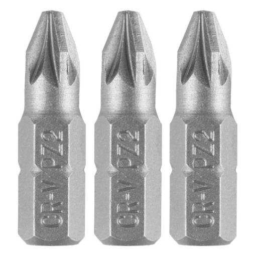 Bits PZ2 x 25 mm, 3 pcs