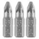 Bits PZ2 x 25 mm, 3 pcs