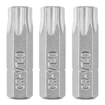 Torx bits T40 x 25 mm, 3 pcs
