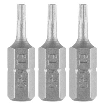 Torx bits T9 x 25 mm, 3 pcs