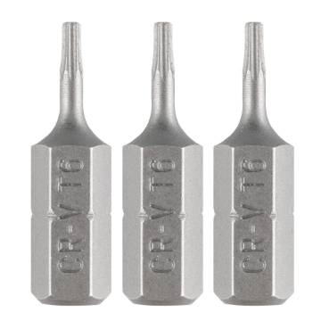 Torx bits T6 x 25 mm, 3 pcs