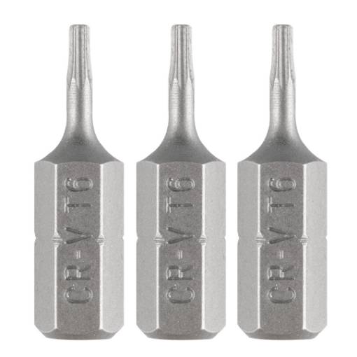 Torx bits T6 x 25 mm, 3 pcs