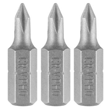 Bits PH0 x 25 mm, 3 pcs