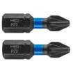 Impact bits PZ2 x 25 mm, 2 pcs.