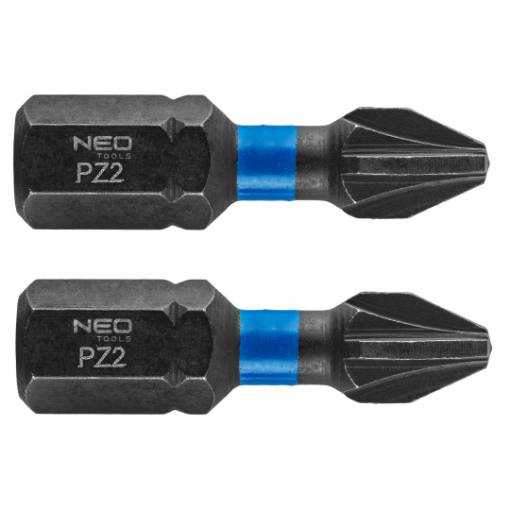 Impact bits PZ2 x 25 mm, 2 pcs.