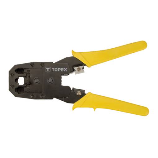 Telephone crimping tool for 4P, 6P, 8P