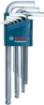 Kuuskantvõtmete komplekt Bosch Professional 1,5-10 mm, 9-osaline