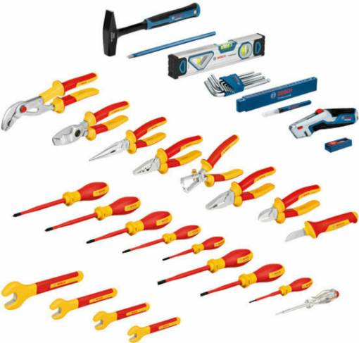 Bosch tööriistakomplekt Professional, elektrikule, 37-osaline