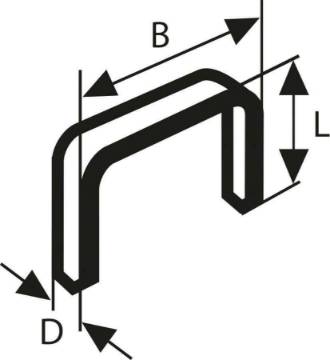 Klambrid 54 tüüp 12,9x6 mm, 1000 tk.