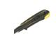 Cutter with screw and push device, 18mm automatic lock