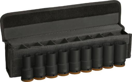 9 kuuskantpadruni kompl. Impact 3/4", L