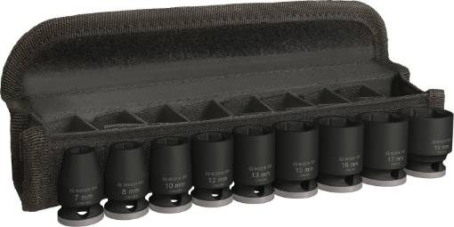 9 kuuskantpadruni kompl PRO Impact 3/8"