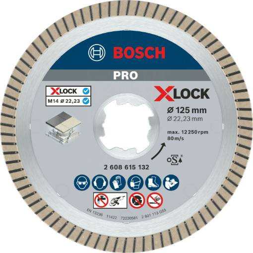 X-LOCK  teemantlõikeketas Best Ceramic Turbo 125 mm
