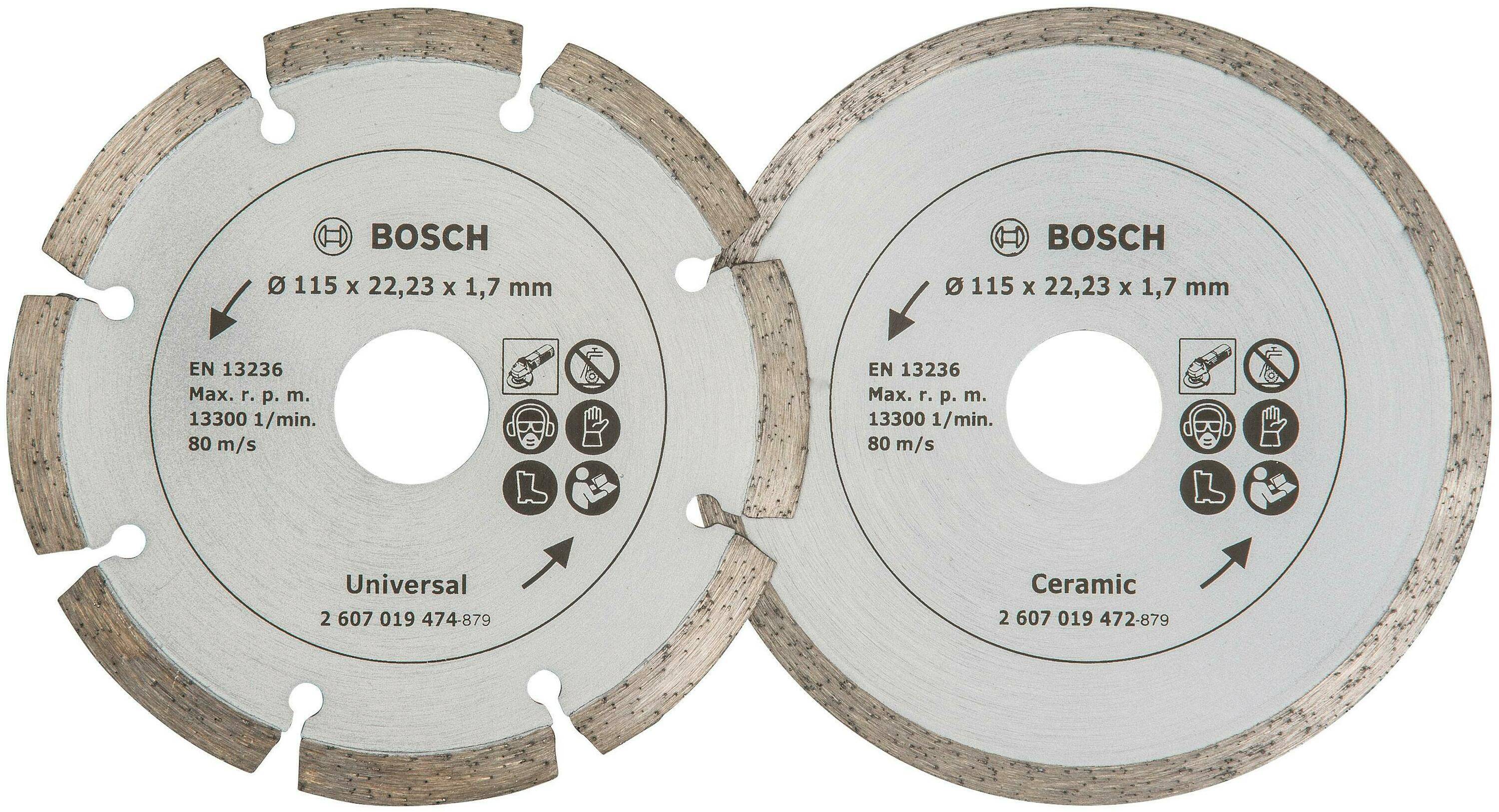 Teemantlõikeketas Plaadile,Ø115mm,2tk