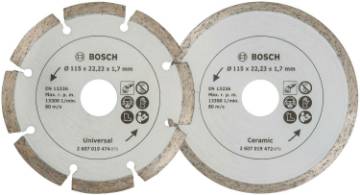 Teemantlõikeketas Plaadile,Ø115mm,2tk