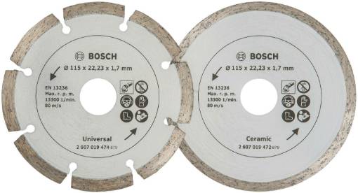 Teemantlõikeketas Plaadile,Ø115mm,2tk