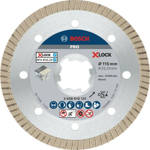 X-LOCK  teemantlõikeketas Ceramic Extraclean 115