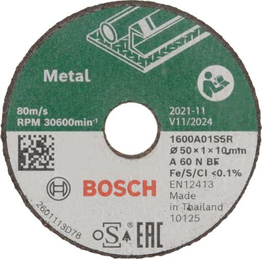 Lõikeketas 3 tk. 50x1x10 mm, metal