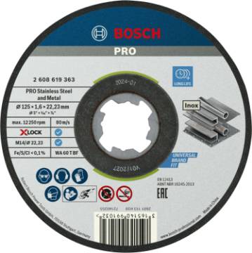 X-LOCK Standard for Inox 125 × 1,6 × 22,23 mm