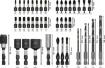 Bosch metallipuuride ja otsakute komplekt PRO Impact Metal, 40-osaline