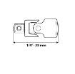 Universal joint 1/4"