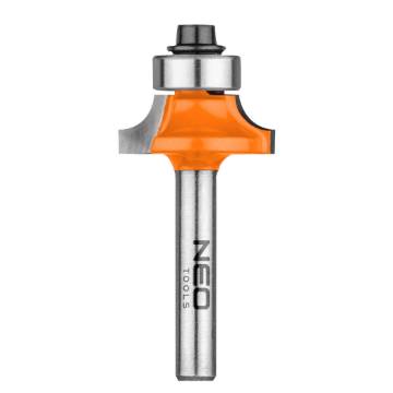 Shaping cutter with bearing, TCT, 22.5x9 mm shank 6 mm, rounding