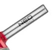 Shaping cutter with bearing, TCT, 22.5x9 mm shank 6 mm, rounding