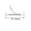 Flexible extension bar 1/2", 190mm