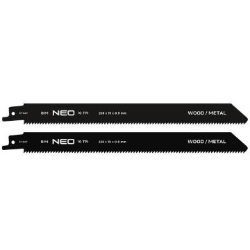 Sabre saw blades 228 x 19 x 0.9 mm, 10TPI, cpl. 2 pcs.