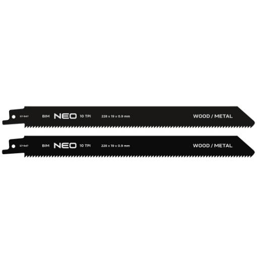 Sabre saw blades 228 x 19 x 0.9 mm, 10TPI, cpl. 2 pcs.