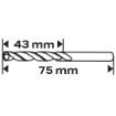 HSS-Co metal drill bit, 4.0 mm
