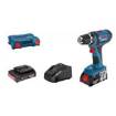GSR 18-2-LI cordless drill driver, incl. 2 x 2.0 Ah rechargeable batteries, charger, L-Case