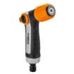 Adjustable nozzle, twister stream