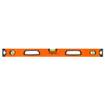 Aluminum spirit level with handle, 3 vials, magnet, milled measuring surfaces, 80 cm