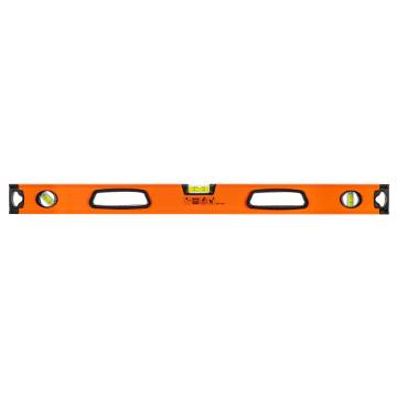 Aluminum spirit level with handle, 3 vials, magnet, milled measuring surfaces, 80 cm