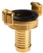 Brass quick coupler for hose, 3/4"