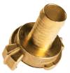 Brass quick coupler for hose, 3/4"