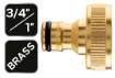Kraaniliitmik messing 3/4"-1"