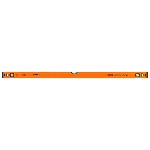 Aluminium spirit level S 300, 3 vials, 120 cm