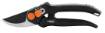 By-pass secateurs 185 mm, range up to 15 mm, adjustable spacing