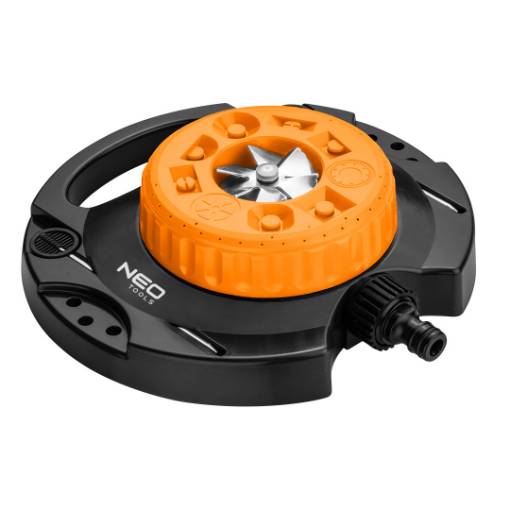 Garden sprinkler, 9 functions, with mounting pins