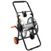 Trolley for garden hose, metal, up to 60 m of 1/2" hose, with hose guide