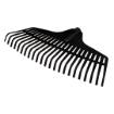 Medium leaf rake, black